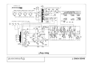 Dynacord Bass King T schematic circuit diagram